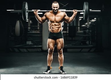 Man Pumping Leg Muscles Workout Fitness Stock Photo 1686911839