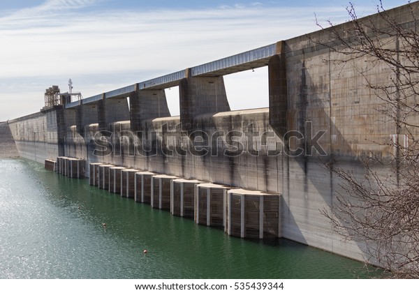 Mansfield Dam Closeup Showing Very Low Stock Photo Edit Now 535439344