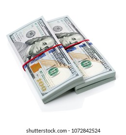 Many Bundle Us 100 Dollars Bank Stock Photo 1072842524 Shutterstock