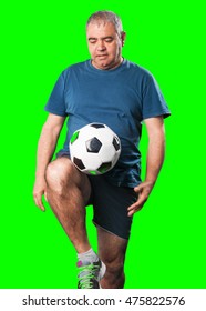 Mature Man Playing Soccer Ball Stock Photo 475822576 Shutterstock