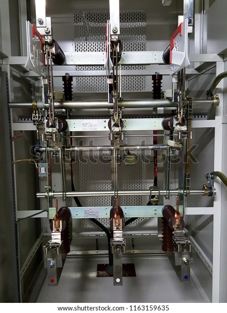 Medium Voltage Load Break Switch Installation Stock Photo