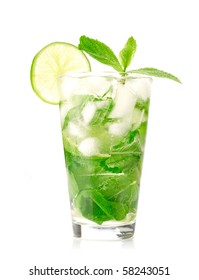 Mojito Cocktail On White Background Stock Photo Shutterstock