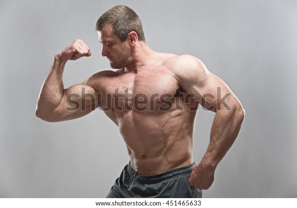 Muscular Handsome Guy Naked Torso Stock Photo Edit Now 451465633