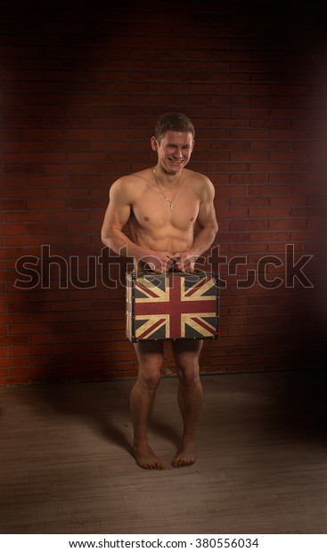 Naked Man Traveling Bag Stock Photo Shutterstock