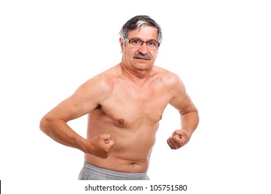 Naked Senior Man Posing Showing His Stock Photo Shutterstock