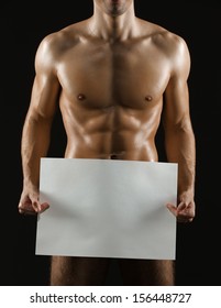 Holding Paper Naked Images Stock Photos Vectors Shutterstock