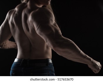 Naked Torso Male Bodybuilder Athlete Long Shutterstock