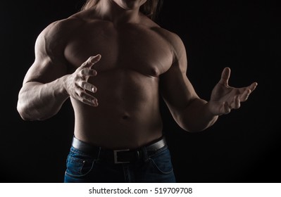 Similar Images Stock Photos Vectors Of Naked Torso Male Bodybuilder