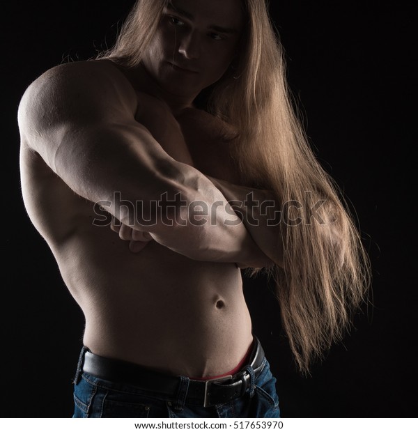 Naked Torso Male Bodybuilder Athlete Long Stock Photo Edit Now