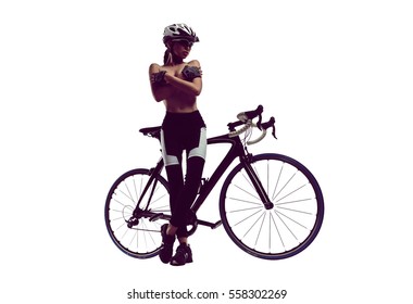 Naked Woman Bicycle Studio Shot IsolatedẢnh có sẵn558302269 Shutterstock