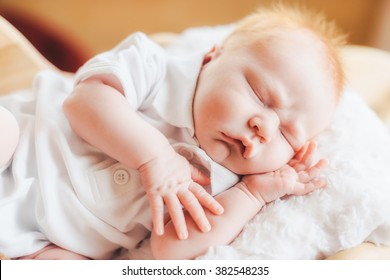 Newborn Naked Baby Crying On Bed Stock Photo Shutterstock