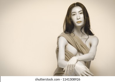 Nude Sexy Beautiful Asian Woman Long Stock Photo Shutterstock