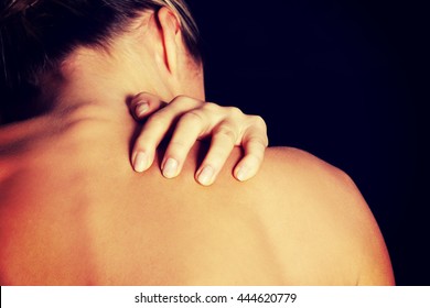 Nude Topless Woman Scratching Her Neck Stock Photo Shutterstock