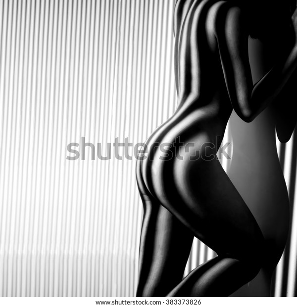 Nude Woman Sexy Artistic Black White Stock Photo Edit Now 383373826