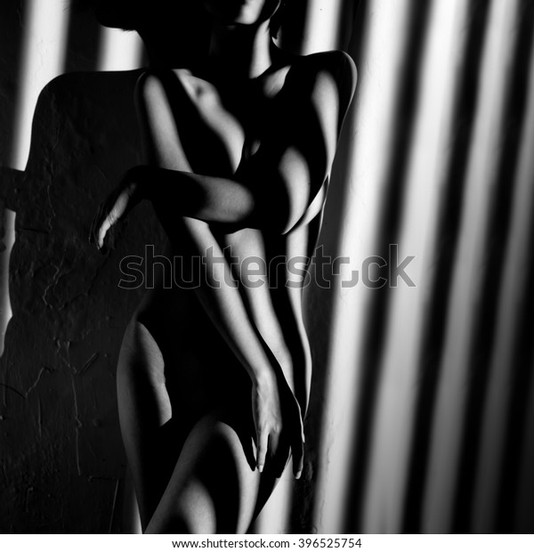 Nude Woman Sexy Artistic Black White Stock Photo Edit Now 396525754