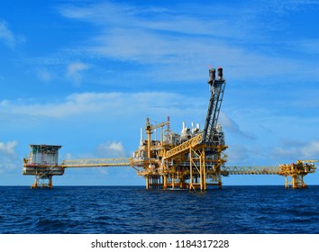 Offshore Oil Gas Rig Platform Beautiful Stock Photo Edit Now