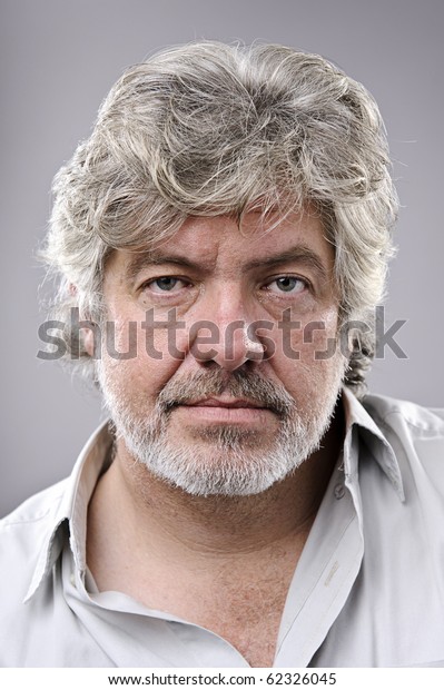 Old Man Grey Hair Wrinkled Skin Stock Photo Edit Now