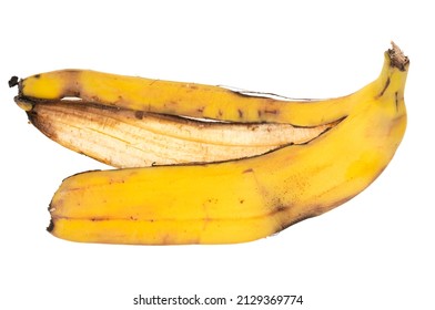 Old Yellow Banana Peel Isolated On Stock Photo Shutterstock