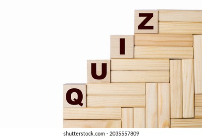 On Light Background Wooden Blocks Cubes Stock Photo 2035557809