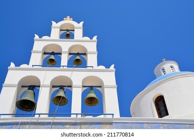 One Churches Oia Santorin Greece Stock Photo Shutterstock