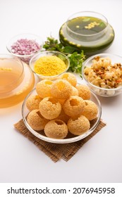 Panipuri Fuchka Fhuchka Gupchup Golgappa Pani Stock Photo