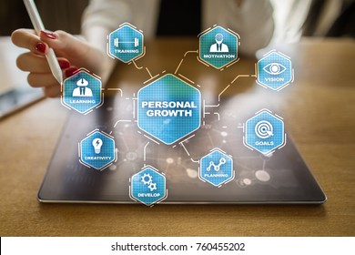 Personal Growth Development Concept Chart Keywords Stock Photo