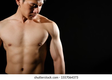 Portrait Athletic Muscular Bodybuilder Man Naked Stock Photo Shutterstock