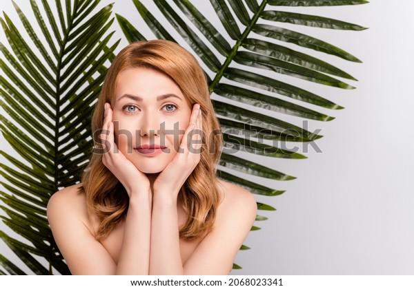 Portrait Attractive Nude Woman Summer Leaves Stock Photo Shutterstock