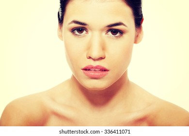 Portrait Beautiful Nude Woman Cut Outisolated Stock Photo Edit Now