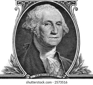 Portrait George Washington On One Dollar Stock Photo 2573516 Shutterstock