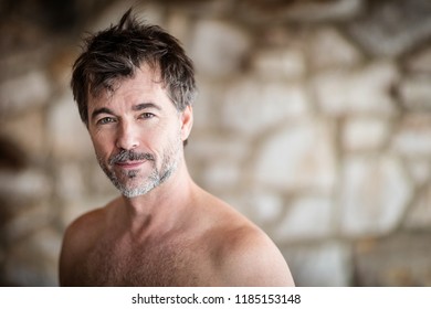 Portrait Handsome Mature Man Smiling Stock Photo Shutterstock