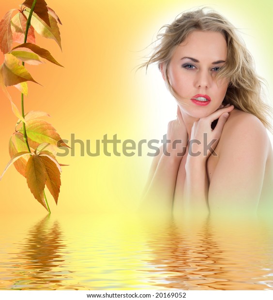 Portrait Nude Blonde Blue Eyes On Stock Photo 20169052 Shutterstock