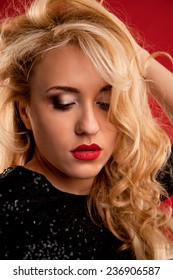 Portrait Passionate Sexual Blonde Studio Stock Photo 236906587