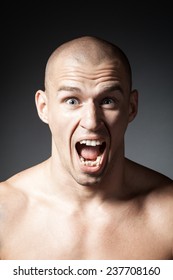 Scared Mature Man Portrait Isolated On Stock Photo Shutterstock