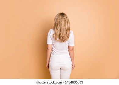 Rear Back Behind View Portrait Her Stock Photo 1434836363 Shutterstock