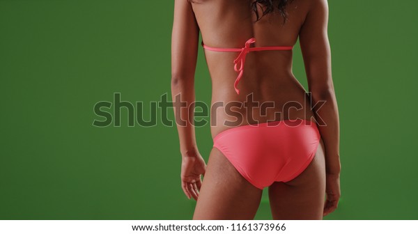 Rear View Fit Woman Bikini On Stock Photo Edit Now 1161373966