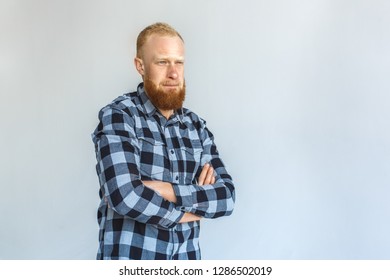 Red Hair Mature Man Standing Isolated Stock Photo Shutterstock