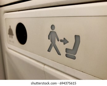 Return Seat Symbol Lavatory Charging Outlet Stock Photo 694375615