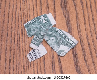 Ripped Dollar Bill Representing Concept Inflation Stock Photo Edit Now