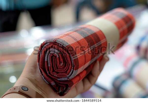 Roll Loincloth Girls Hand Traditional Thai Stock Photo 1844589514