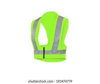 Safety Vest Front Back View Side Stock Vector Royalty Free