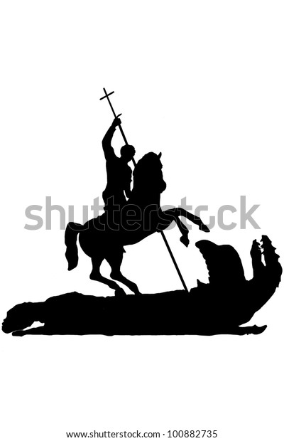 Saint George Slaying Dragon Stock Photo Edit Now