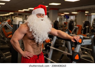 Santa Claus Gym Muscular Man Naked Stock Photo Shutterstock