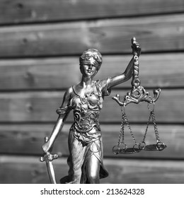 Sculpture Themis Femida Justice Goddess On Stock Photo 213624328