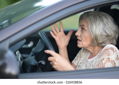 Senior Woman Driving Car Stock Photo 526928836 Shutterstock