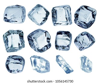 Ice Cubes Isolated On White Background Stock Photo Edit Now 1106888684