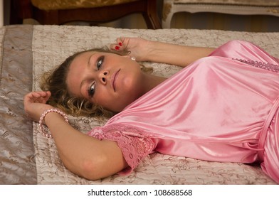 Sexual Blonde Lying On Bed Boudoir Stock Photo 108688568 Shutterstock