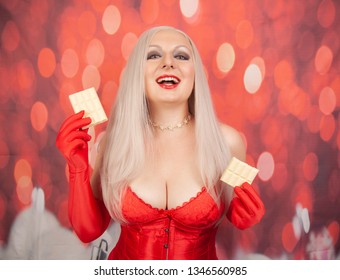 Sexual Blonde Plus Size Woman Chubby Stock Photo Shutterstock