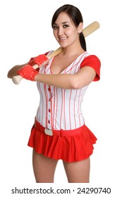 Sexy Baseball Woman Foto Stok Shutterstock
