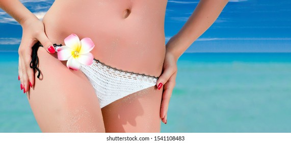 Sexy Beach Bikini Beautiful Woman Relaxing Stock Photo 1541108483